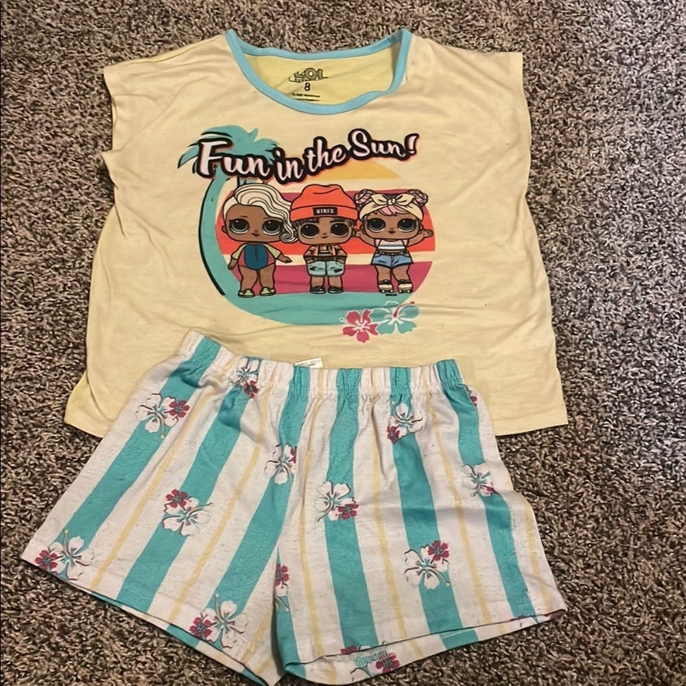 L.O.L. Surprise! Yellow and Blue Pajama Set